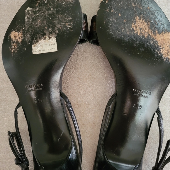 Gucci Black and Brown Sandals - Picture 7 of 9